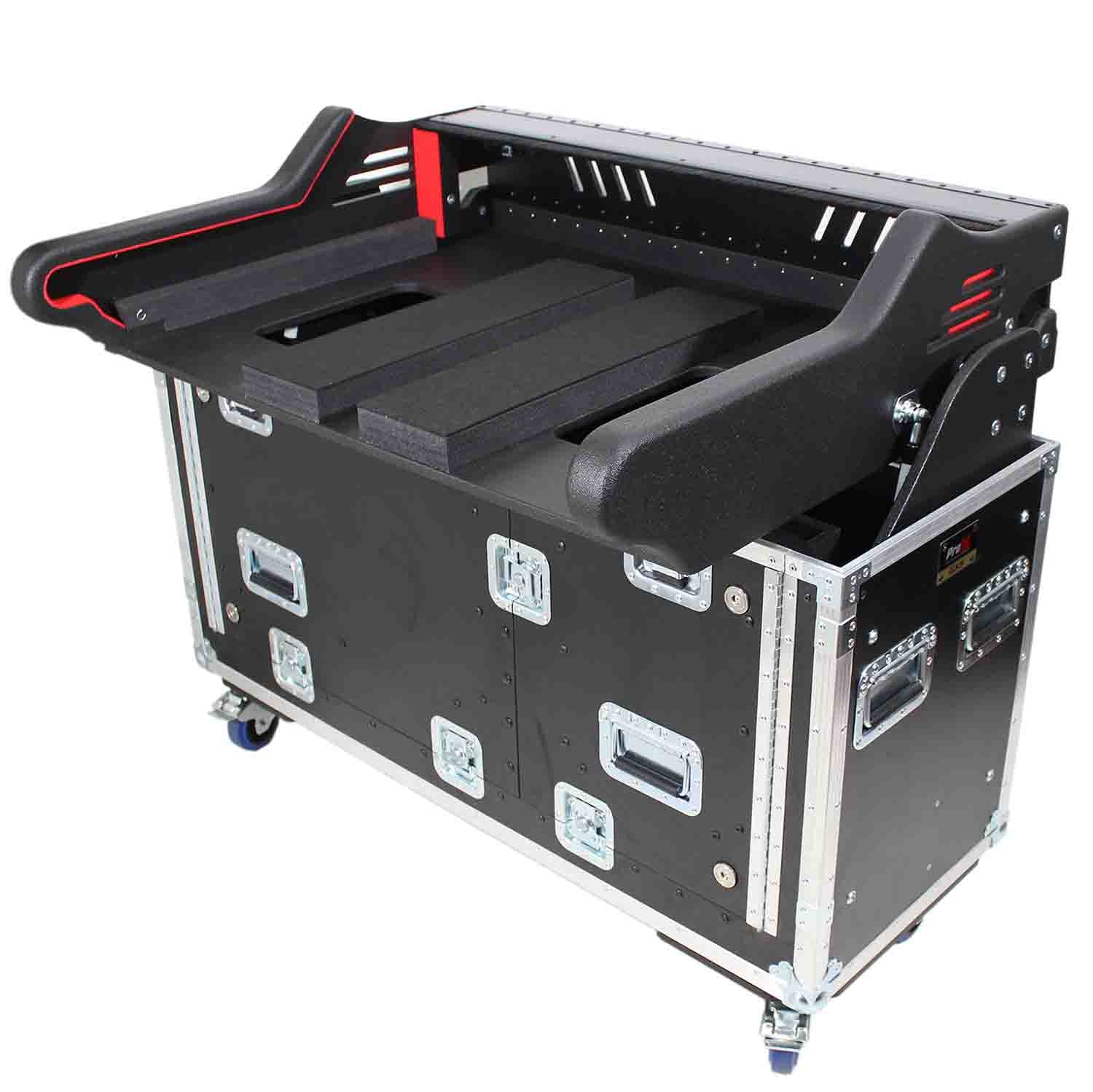 ProX XZF-MIDHD Flip-Ready Easy Retracting DJ Case for Midas Heritage-D Console - Hollywood DJ