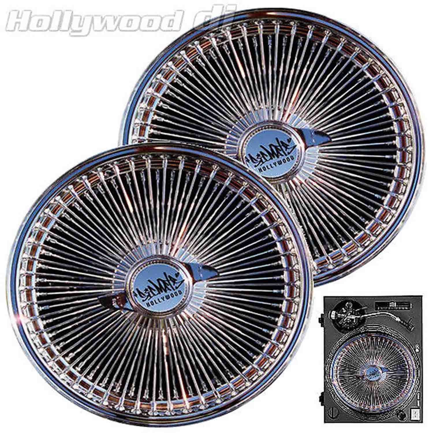 Sicmats DJ Slipmats DUBS Technics Turntable Slip Mat Set Sic Mats - Pair - Hollywood DJ