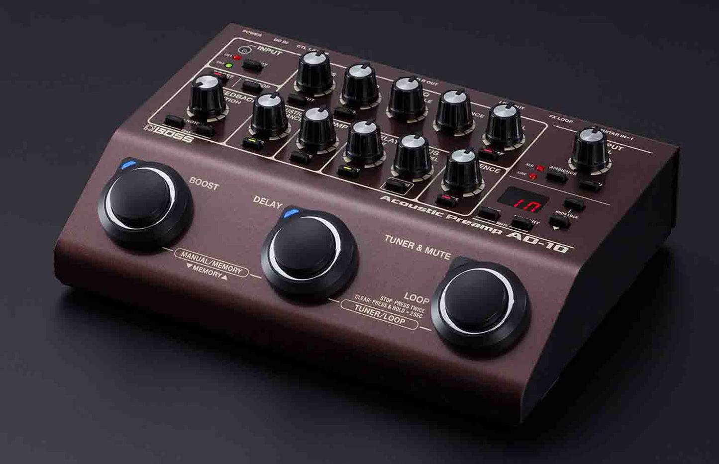 BOSS AD-10 Acoustic Preamp - Hollywood DJ