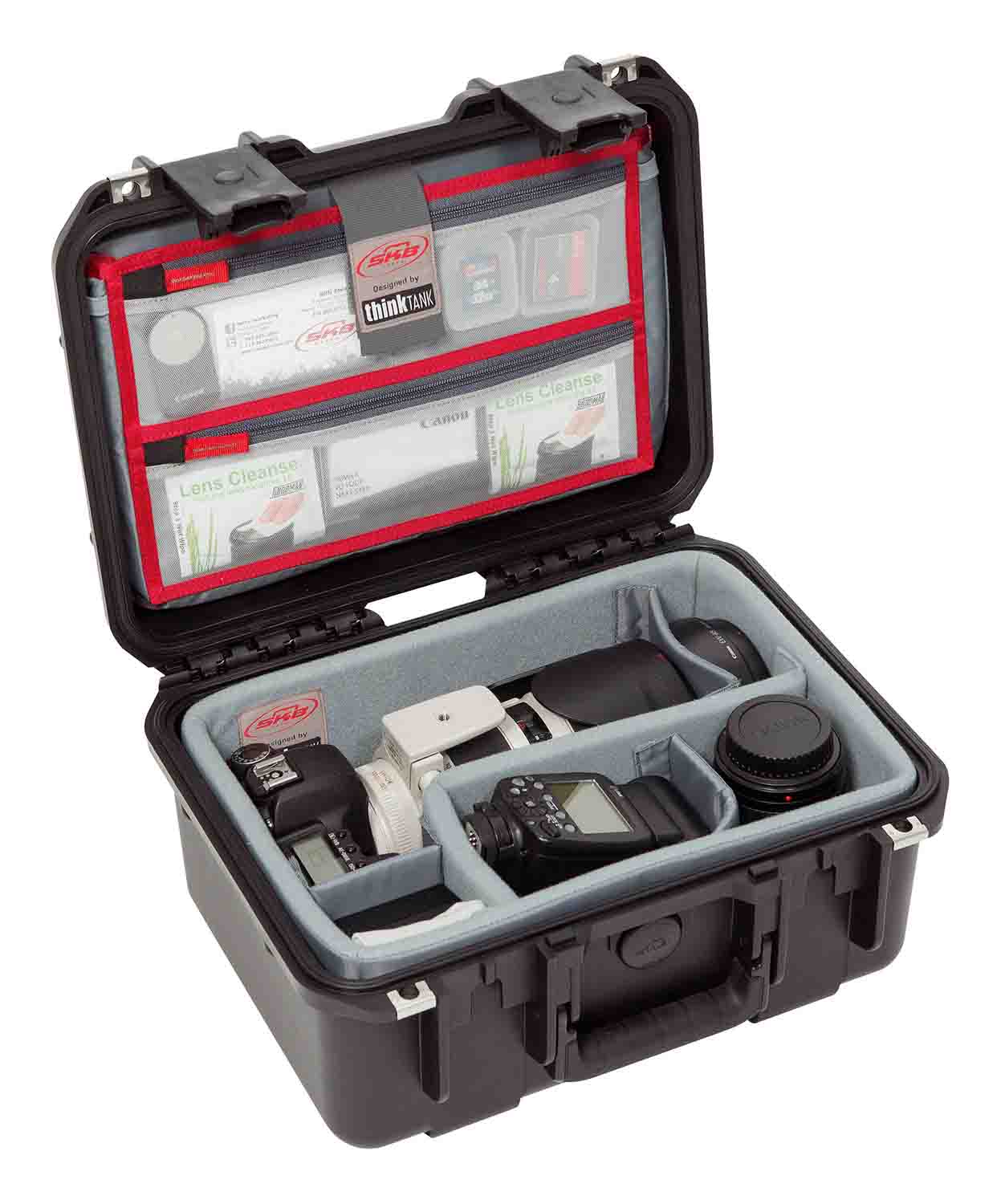 SKB Cases 3i-1309-6DL Case with Think Tank Photo Dividers and Lid Organizer - Black - Hollywood DJ