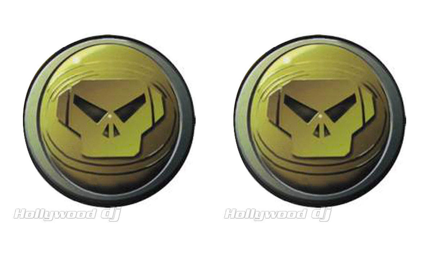 Sicmats DJ Turntable Slipmats 'METALHEADZ GOLD' Slip Mat Set Scratch Pad - Pair - Hollywood DJ