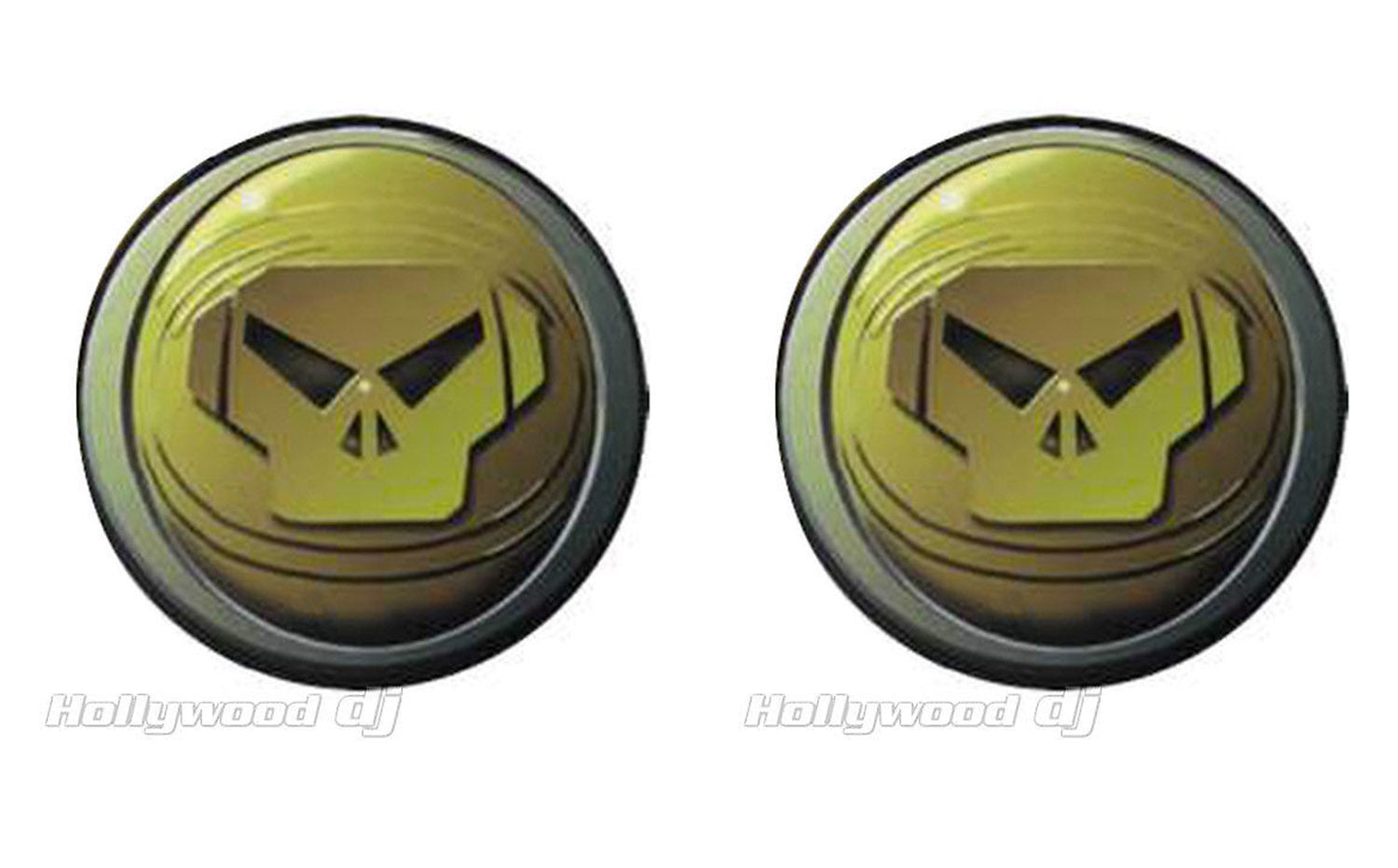 Sicmats DJ Turntable Slipmats 'METALHEADZ GOLD' Slip Mat Set Scratch Pad - Pair - Hollywood DJ