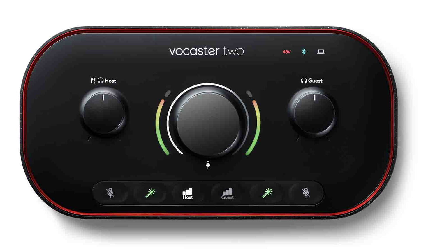 Focusrite Vocaster Two USB-C Podcasting Audio Interface - Hollywood DJ