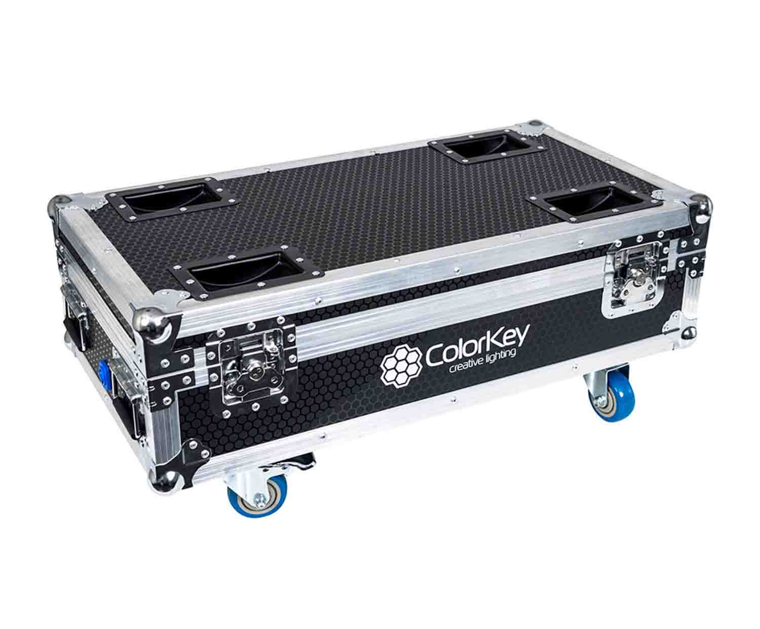Colorkey CKU-9028 Charging Road Case for Mobilepar Mini Hex 4 - Hollywood DJ