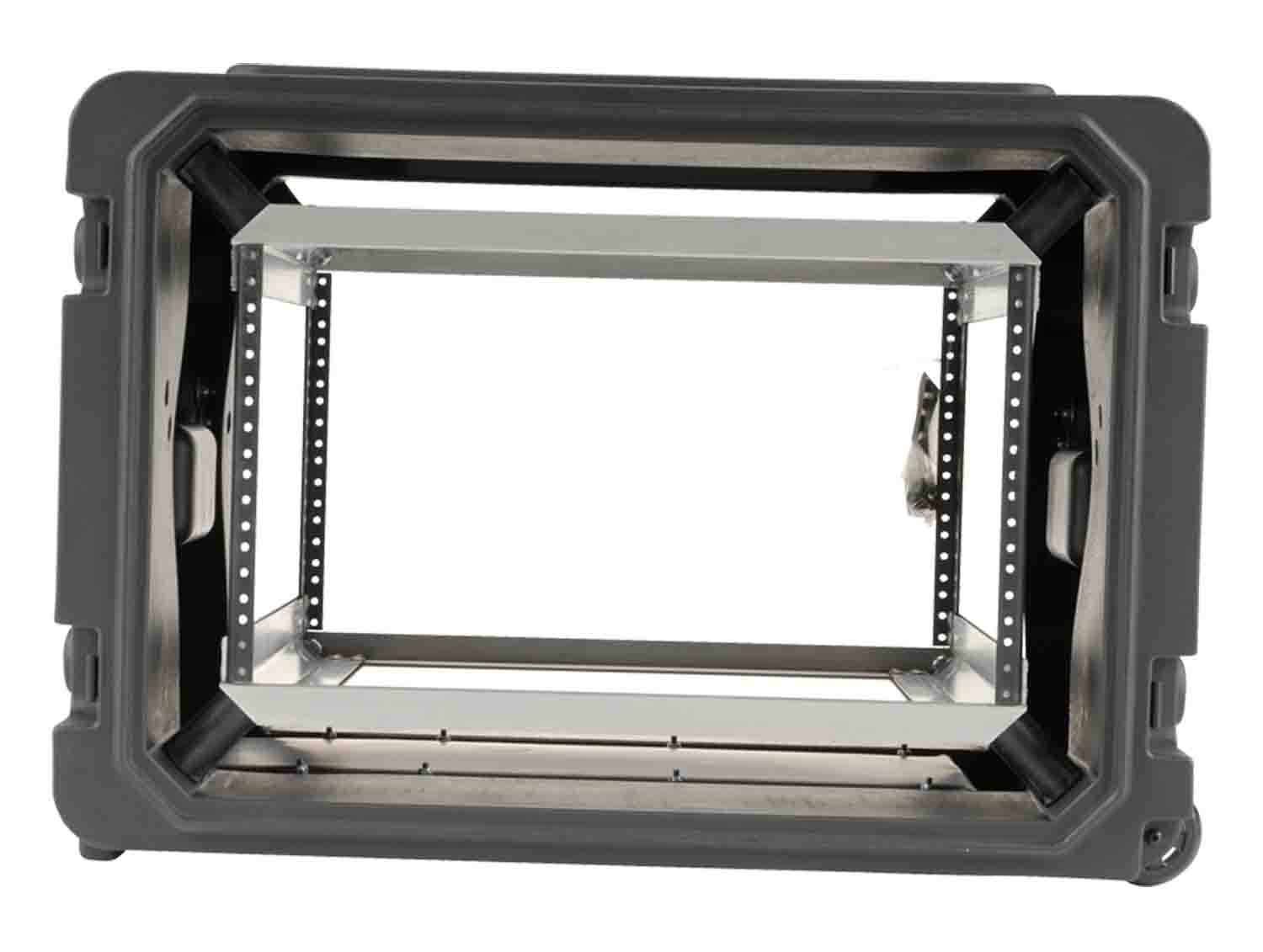SKB Cases 3SKB-R06U20W Roto Shock Mount Rolling Rack Case 20-Inch Deep - 6 RU - Hollywood DJ