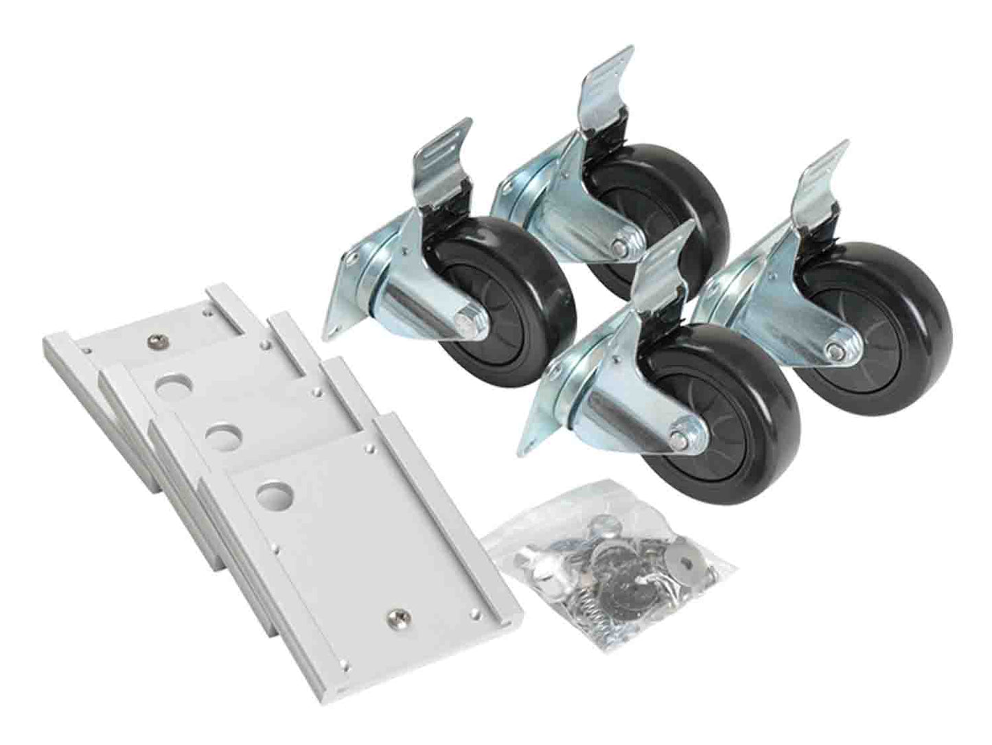 SKB Cases 3SKB-CAST1 Caster Plate and Wheel Kit - Hollywood DJ