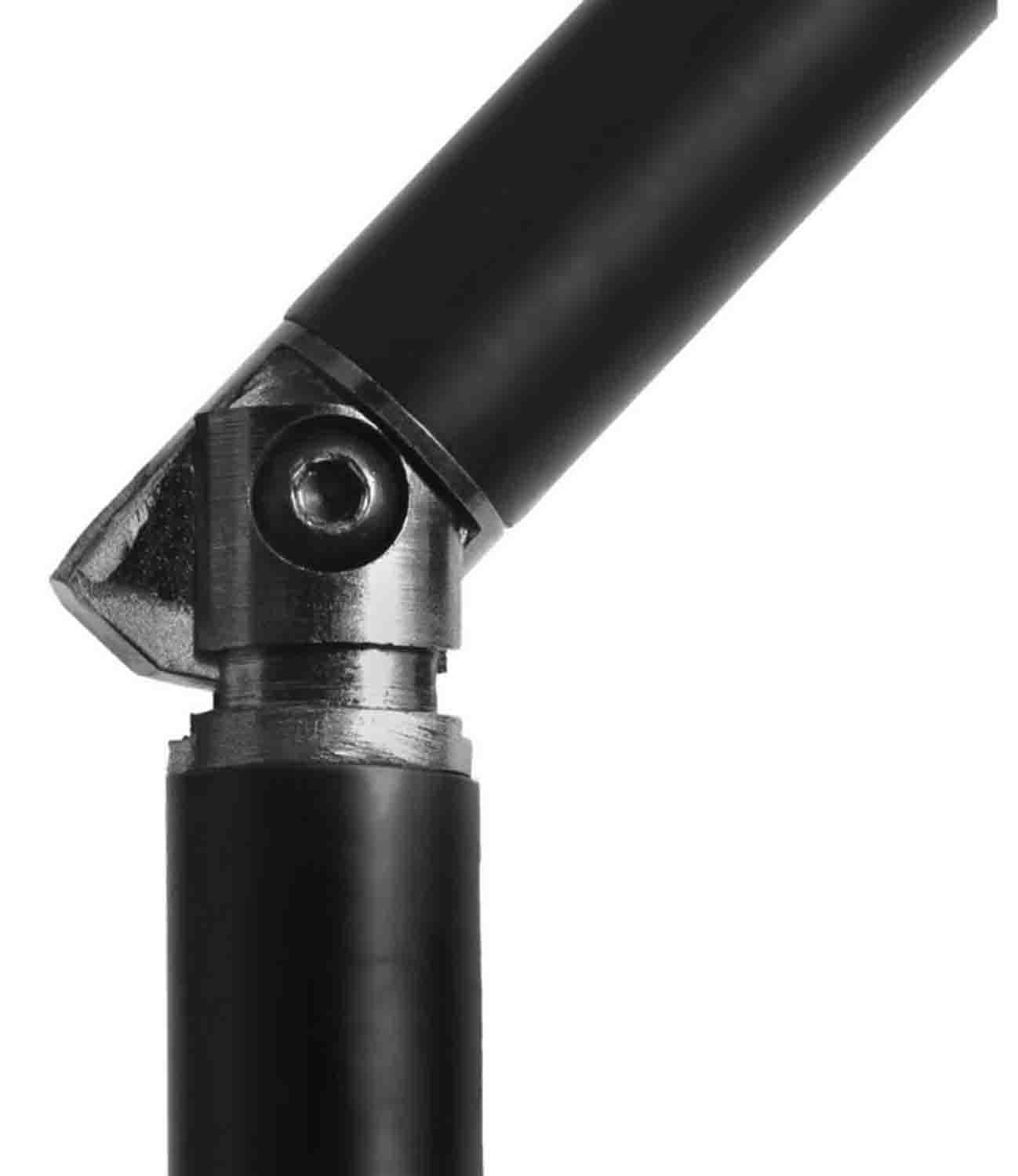 OnStage MS8312 Upper Rocker-Lug Microphone Stand with 12 Inch Low Profile Base - Black - Hollywood DJ