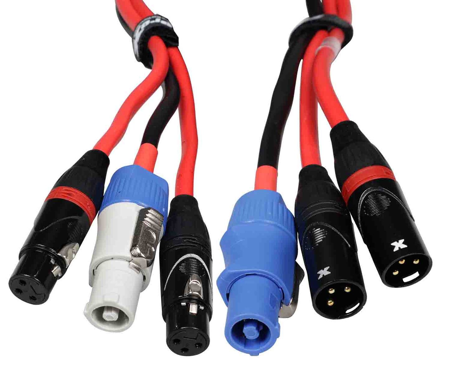 ProX XCPWC14DXLR50, 50FT Jumper Power Connection with Dual XLR-F And XLR-M - Hollywood DJ