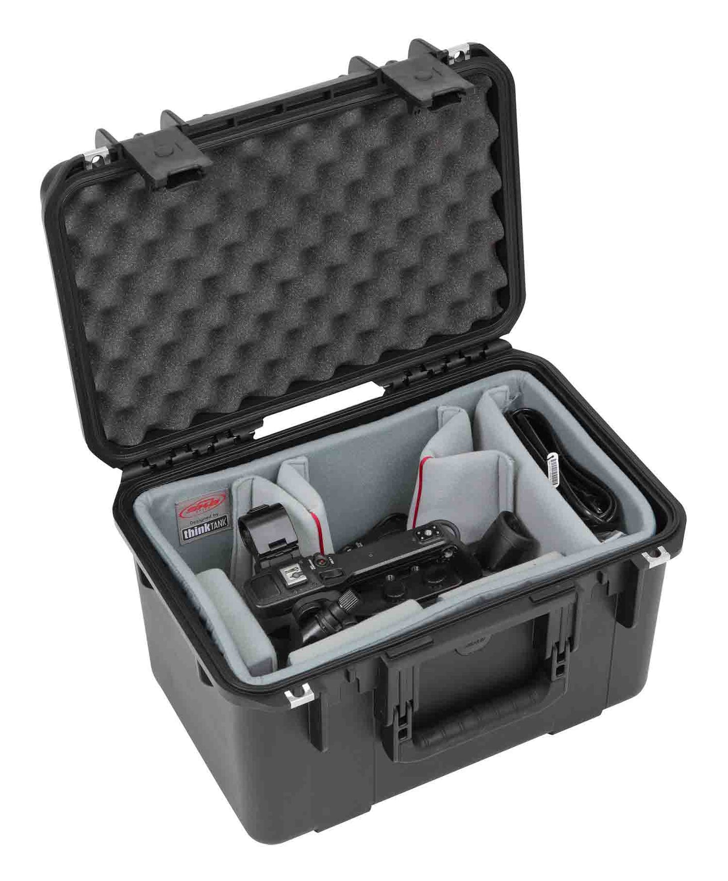 SKB Cases 3i-1610-10DT Waterproof Case with Video Dividers and Lid Foam - Black - Hollywood DJ