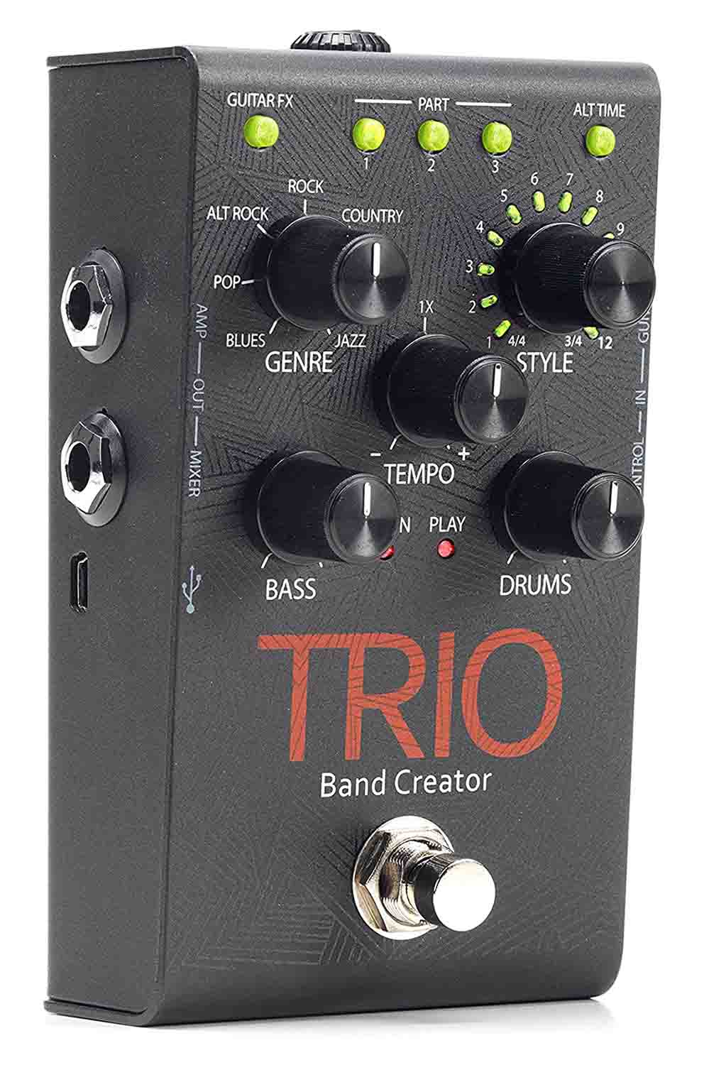 Digitech TRIO Electric Guitar Multi Effect Band Creator Pedal and Power Supply Included - Hollywood DJ