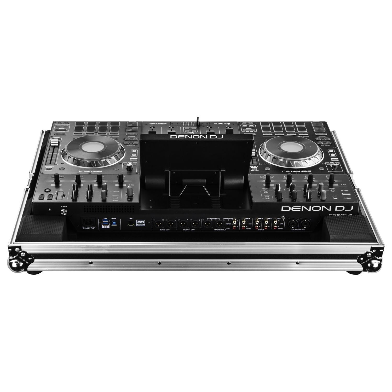 B-Stock: Odyssey FZDNPRIME4 Low Profile Flight Case for Denon Prime 4 Standalone DJ System - Hollywood DJ