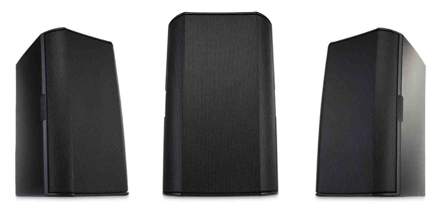 QSC AD-S6-BK 6.5 Inch Two-Way Surface Mount IP54 Passive Loudspeakers - Black - Hollywood DJ