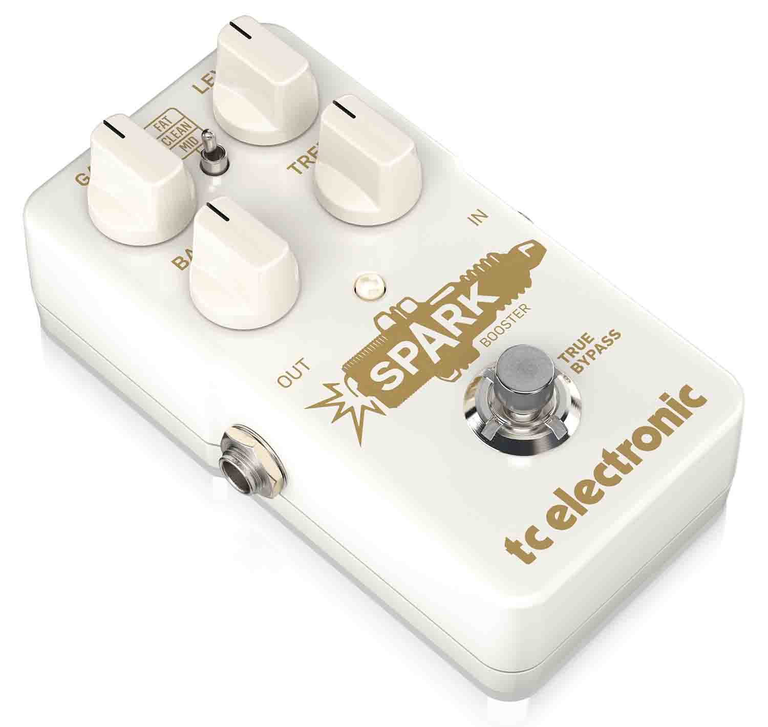 TC Electronic SPARK BOOSTER Pedal with 26dB Gain Control and Active EQ - Hollywood DJ