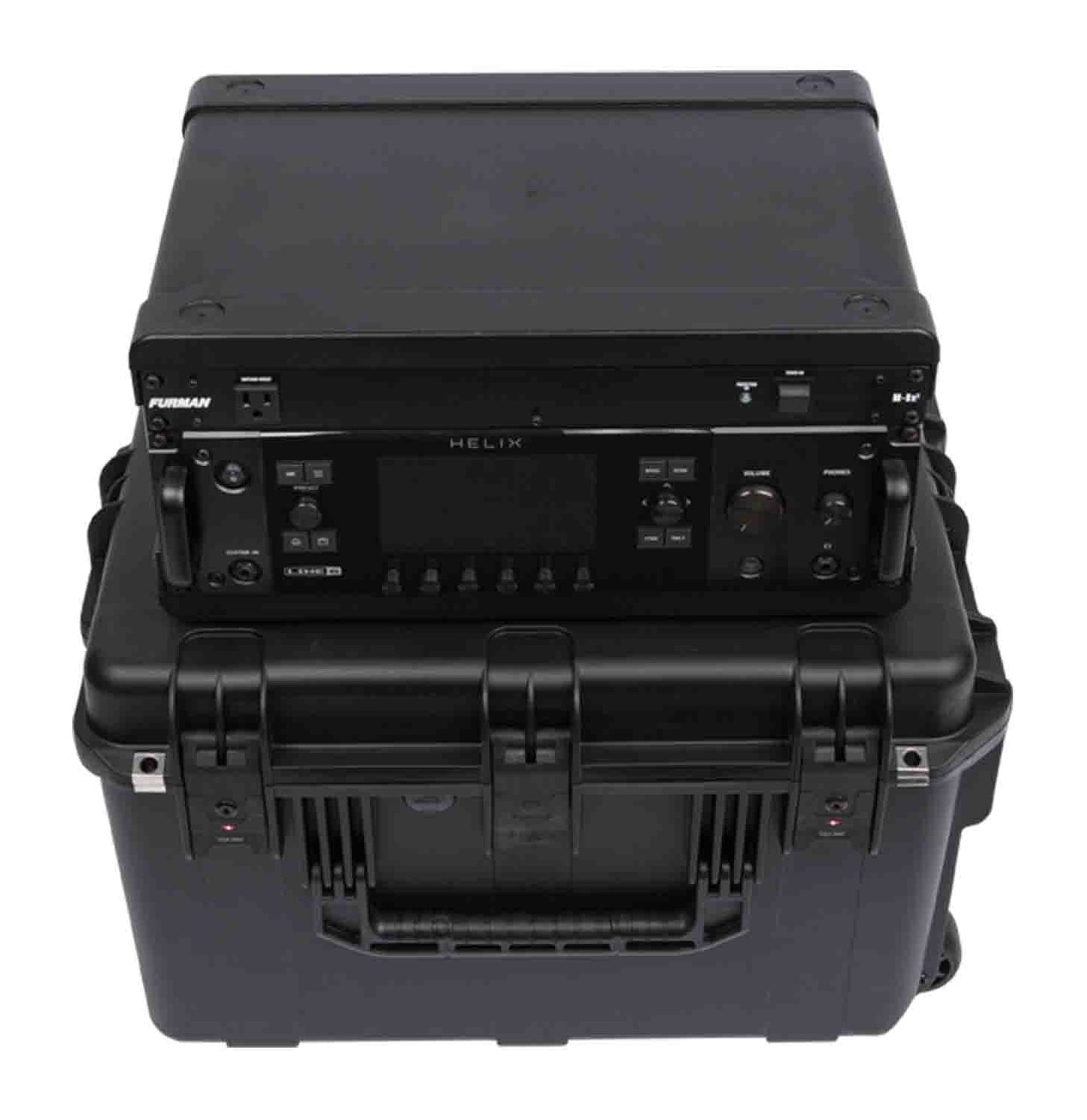 SKB Cases 3i-3614-TKBD 4U iSeries Injection Molded Guitar FX Fly Rack - Hollywood DJ