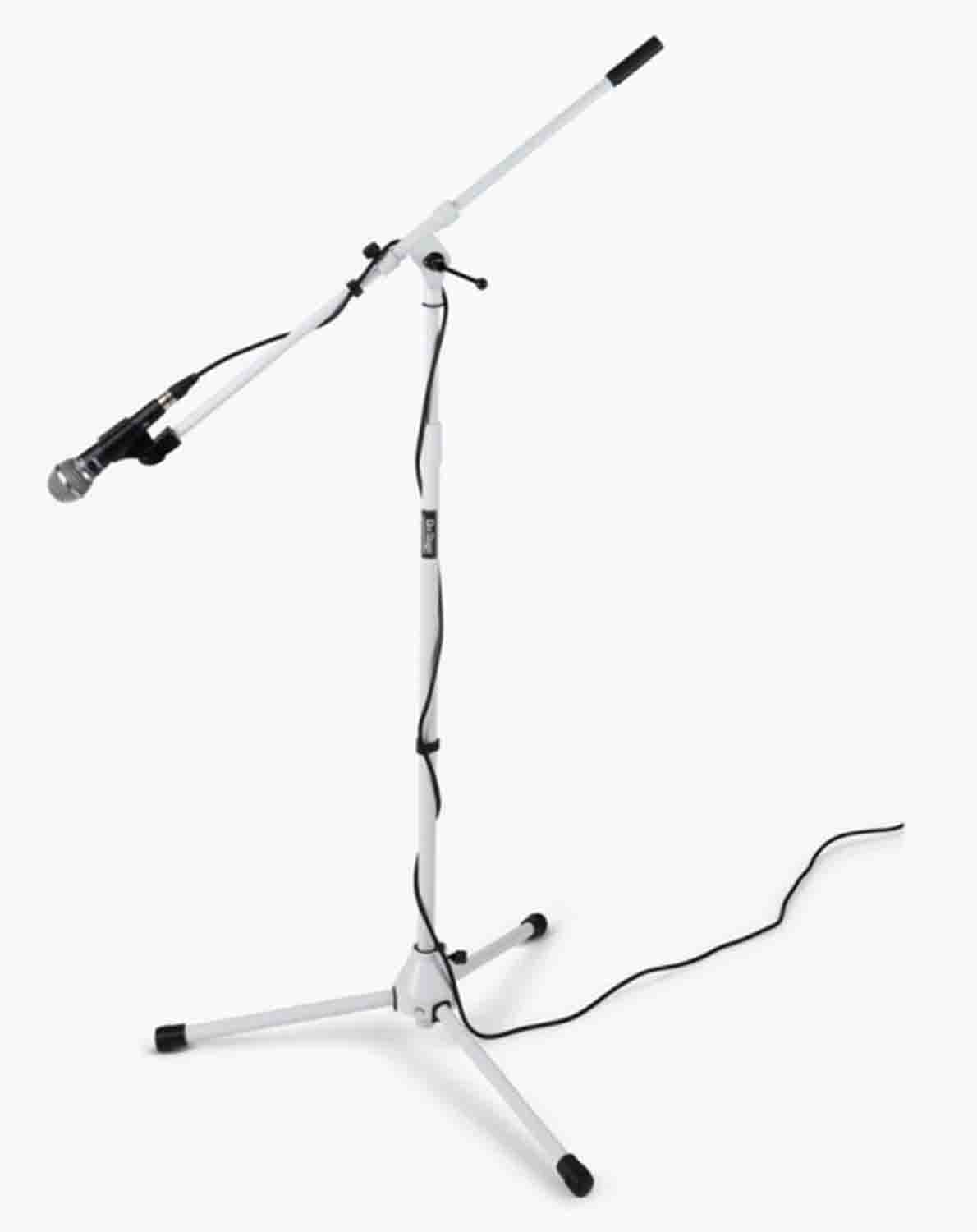 OnStage MS7801W Euro-Boom Mic Stand - White - Hollywood DJ