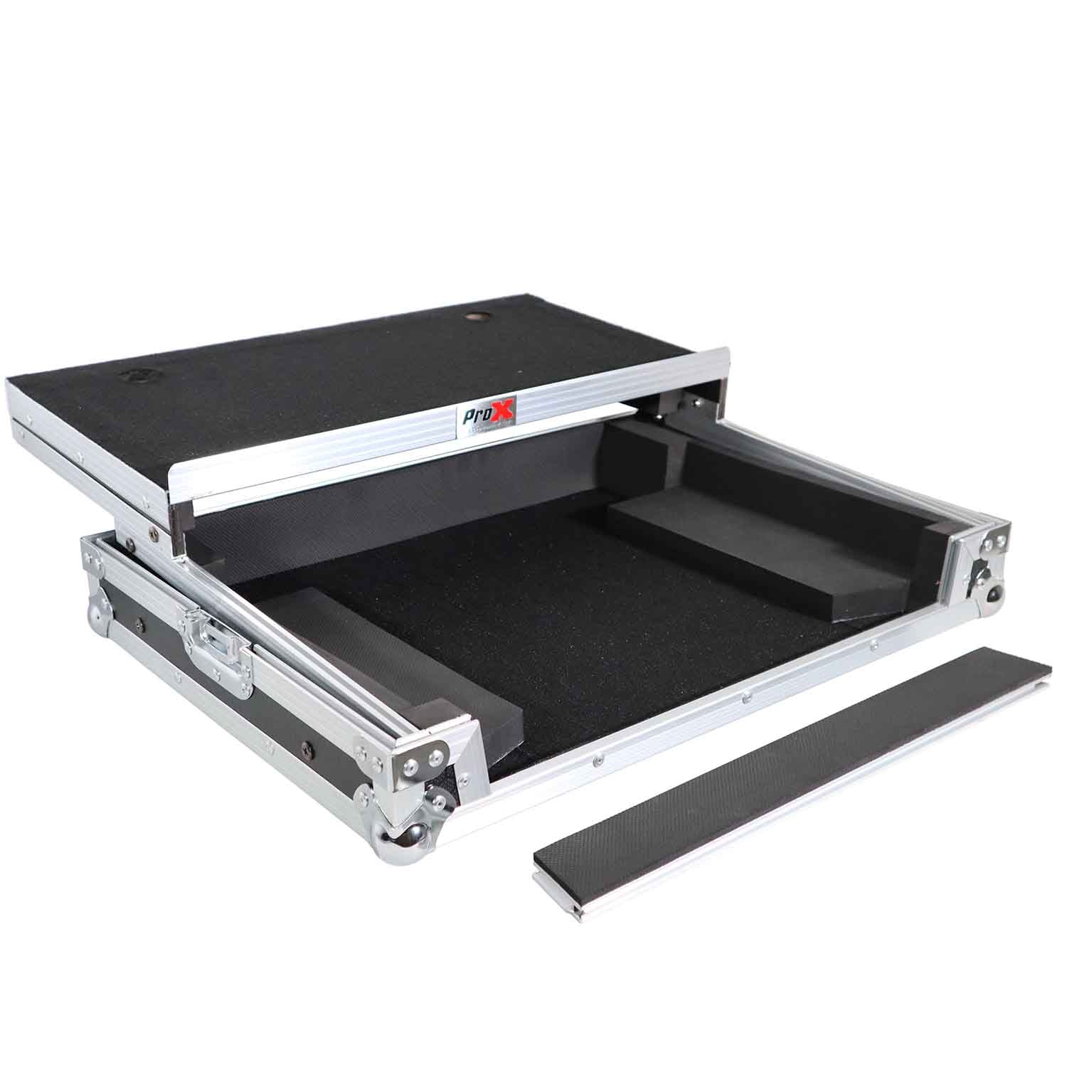 ProX X-DDJREV1LT Flight Case for Pioneer DDJ-REV1 Digital Controller with Sliding Laptop Shelf - Hollywood DJ