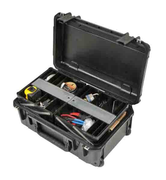 SKB Cases 3i-2011-7B-TR Watertight Tech Box with Dual Trays - Black - Hollywood DJ