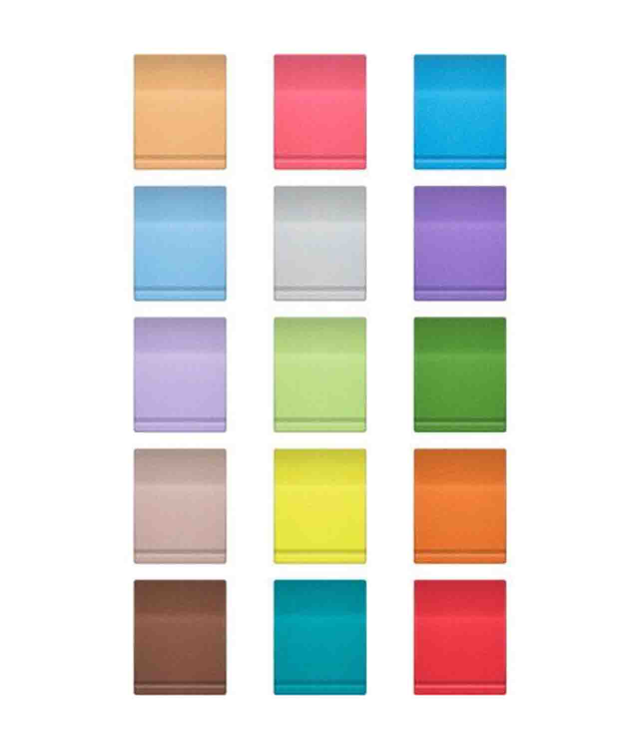 Sennheiser EW-D SKM COLOR CODIN Set of Color Indicators for EW-D SKM Handheld Transmitters (16 Pack) - Hollywood DJ