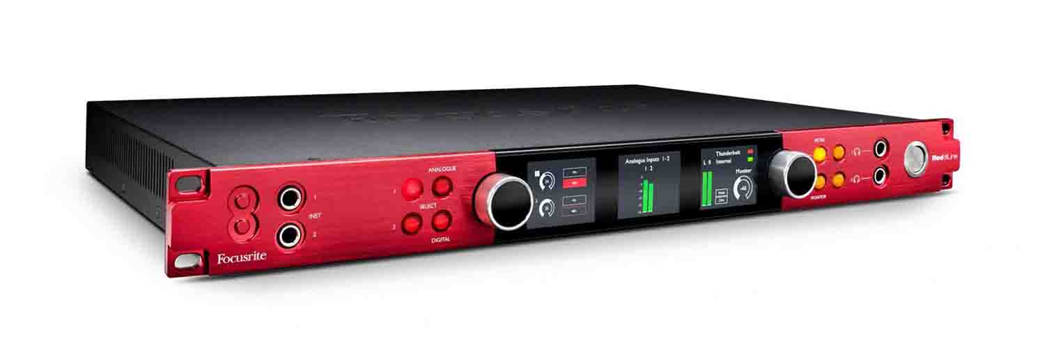 Focusrite Pro Red 8Line Rackmount 58x64 Dante/HDX/Thunderbolt 3 Audio Interface - Hollywood DJ