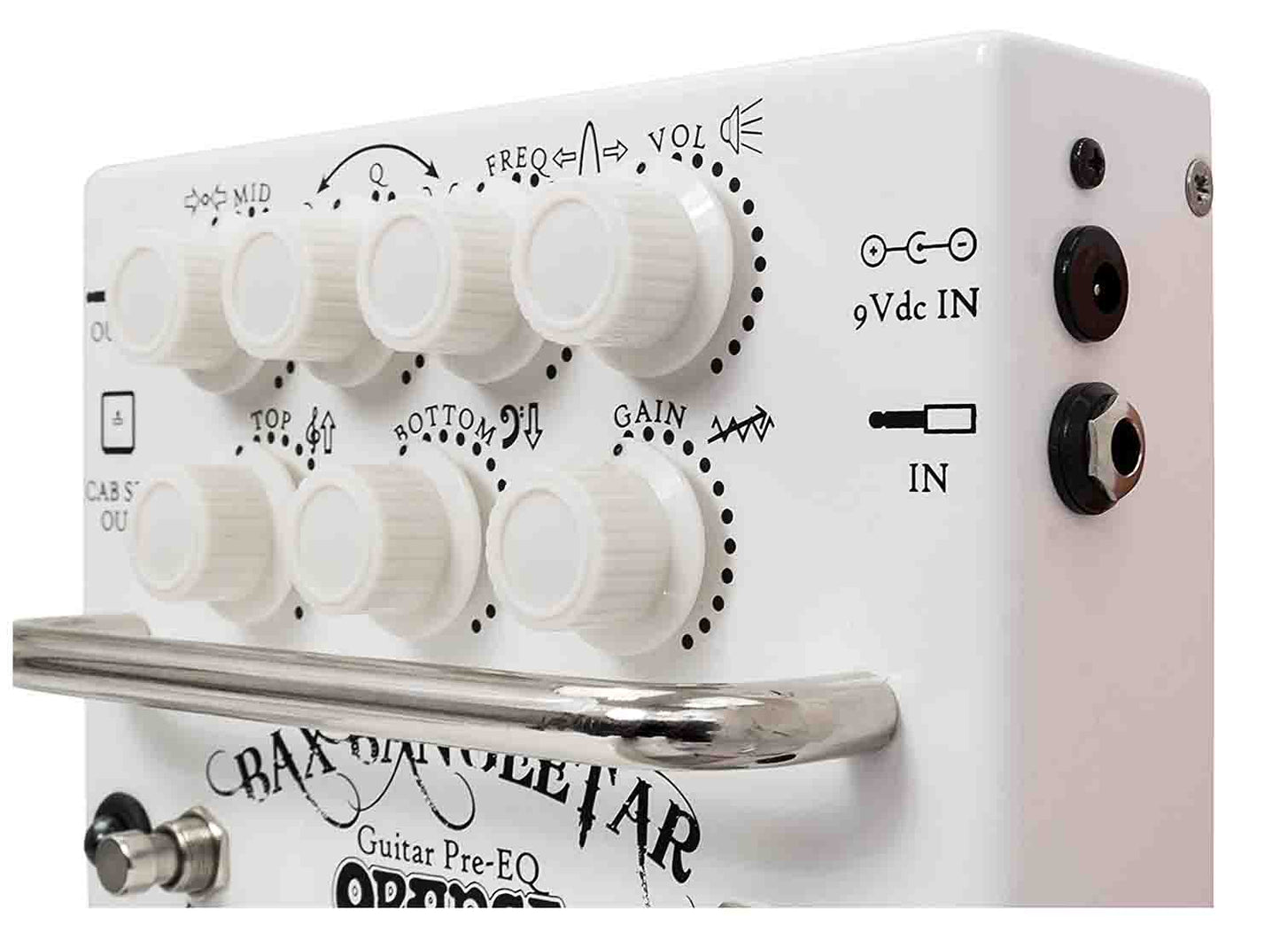 Orange Custom Shop Bax Bangeetar Guitar Pre-EQ Effects Pedal - White - Hollywood DJ