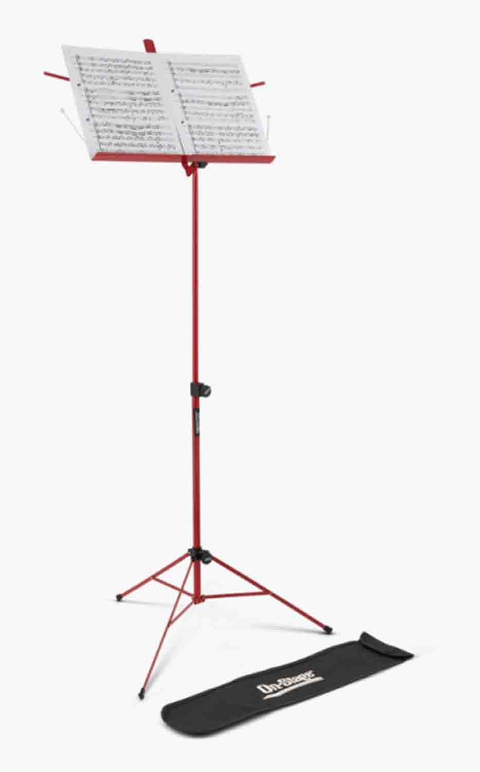 OnStage SM7122RB Compact Sheet Music Stand with Bag - Hollywood DJ