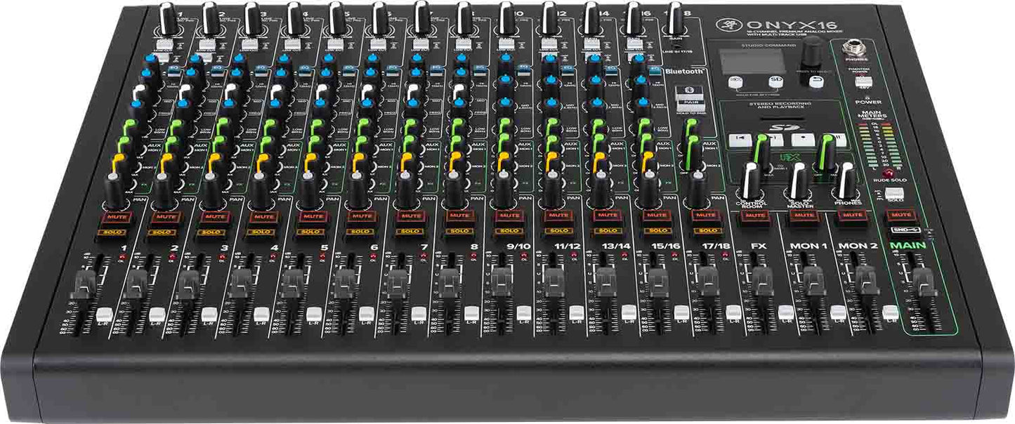 Open Box: Mackie Onyx16, 16-Channel Premium Analog Mixer with Multi-Track USB - Hollywood DJ