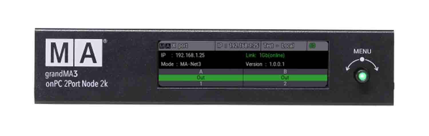 MA Lighting MA4010512-1 Grandma3 OnPC 2Port Node 2k Poe - Hollywood DJ