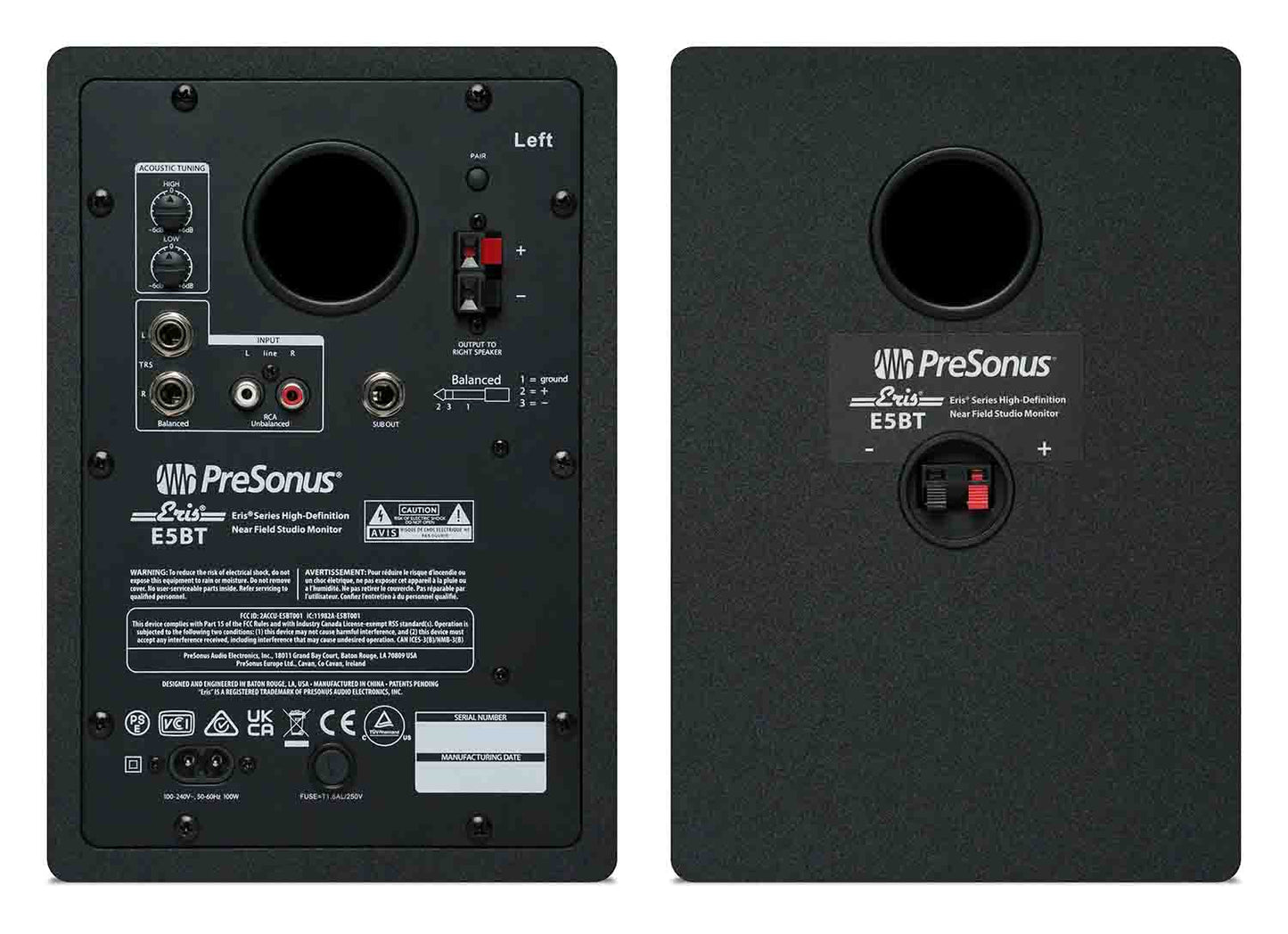 Presonus ERIS E5 BT Active Media Reference Monitors with Bluetooth - Hollywood DJ