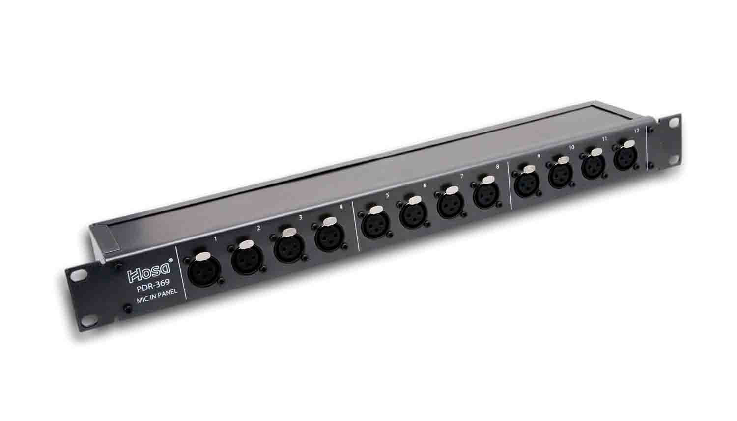 Hosa PDR-369, 12-point XLR Balanced Patch Bay - Hollywood DJ