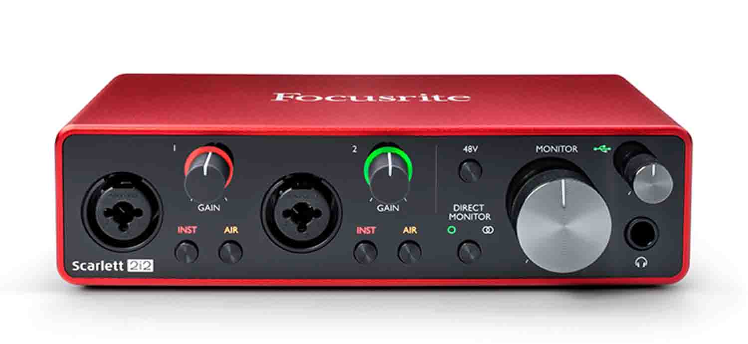 Focusrite Scarlett 2i2 3rd Gen 2x2 USB Audio Interface - Hollywood DJ