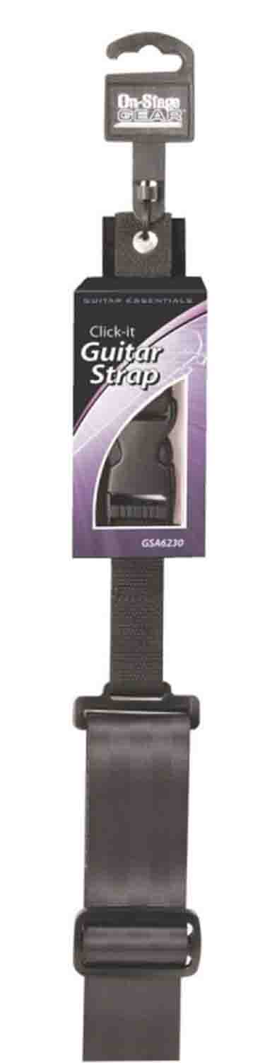 On Stage GSA6230 Click-It Guitar Strap - Hollywood DJ