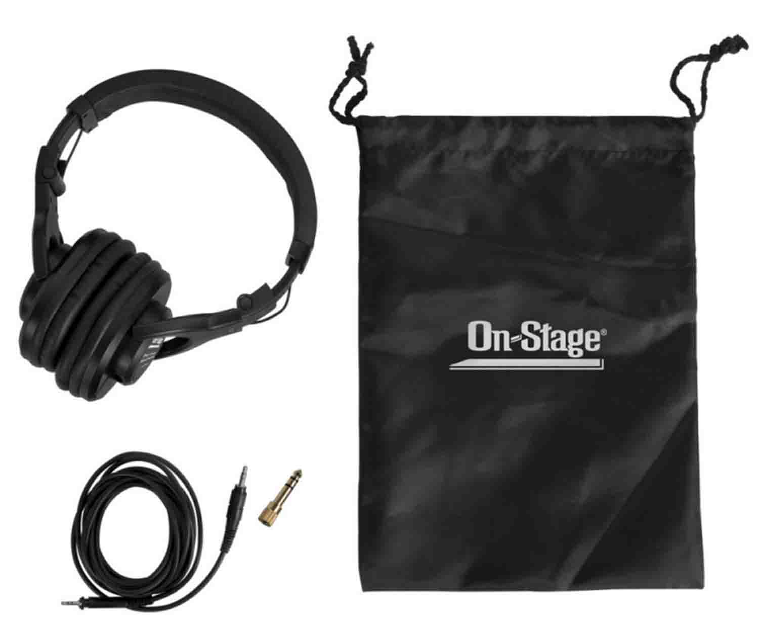 Onstage WH4500 Professional Studio Headphones - Hollywood DJ