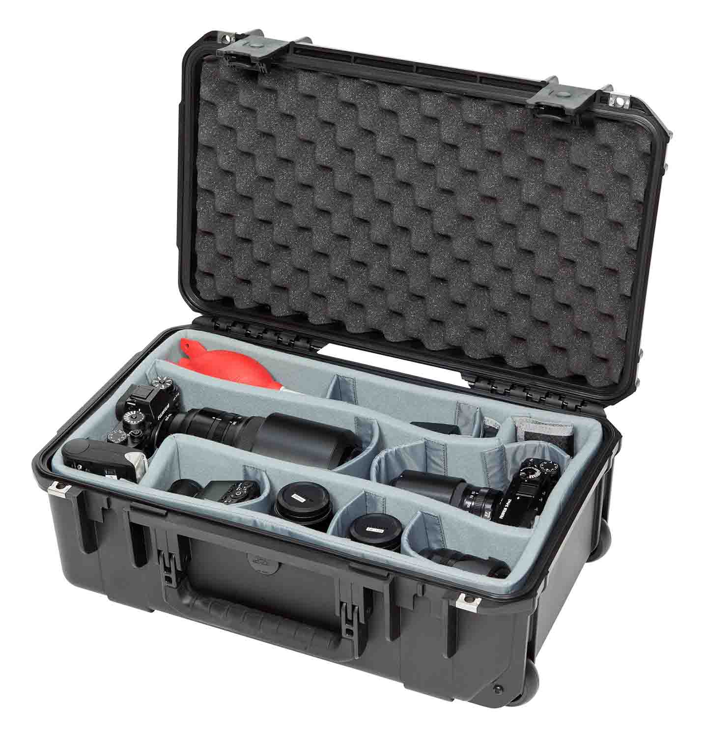 SKB Cases 3i-2011-7DT iSeries 2011-7 Case with Think Tank Photo Dividers & Lid Foam - Black - Hollywood DJ