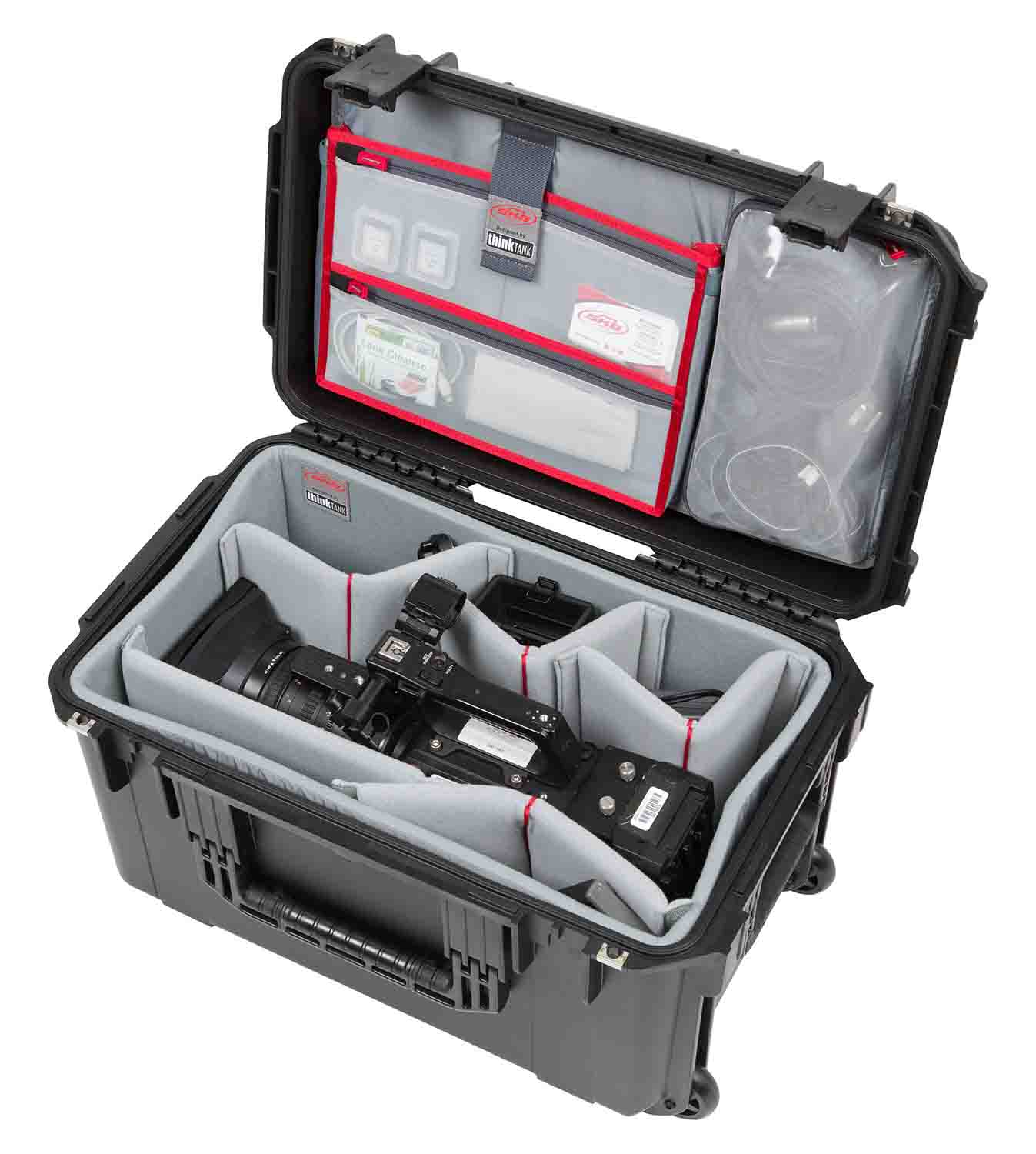 SKB Cases 3i-2213-12DL iSeries 2213-12 Case with Think Tank Video Dividers and Lid Organizer - Black - Hollywood DJ