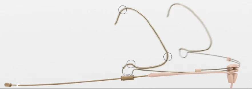 DPA 6066-OC-R-F10 Subminiature Omnidirectional Headset Microphone with TA4F Adapter - Hollywood DJ