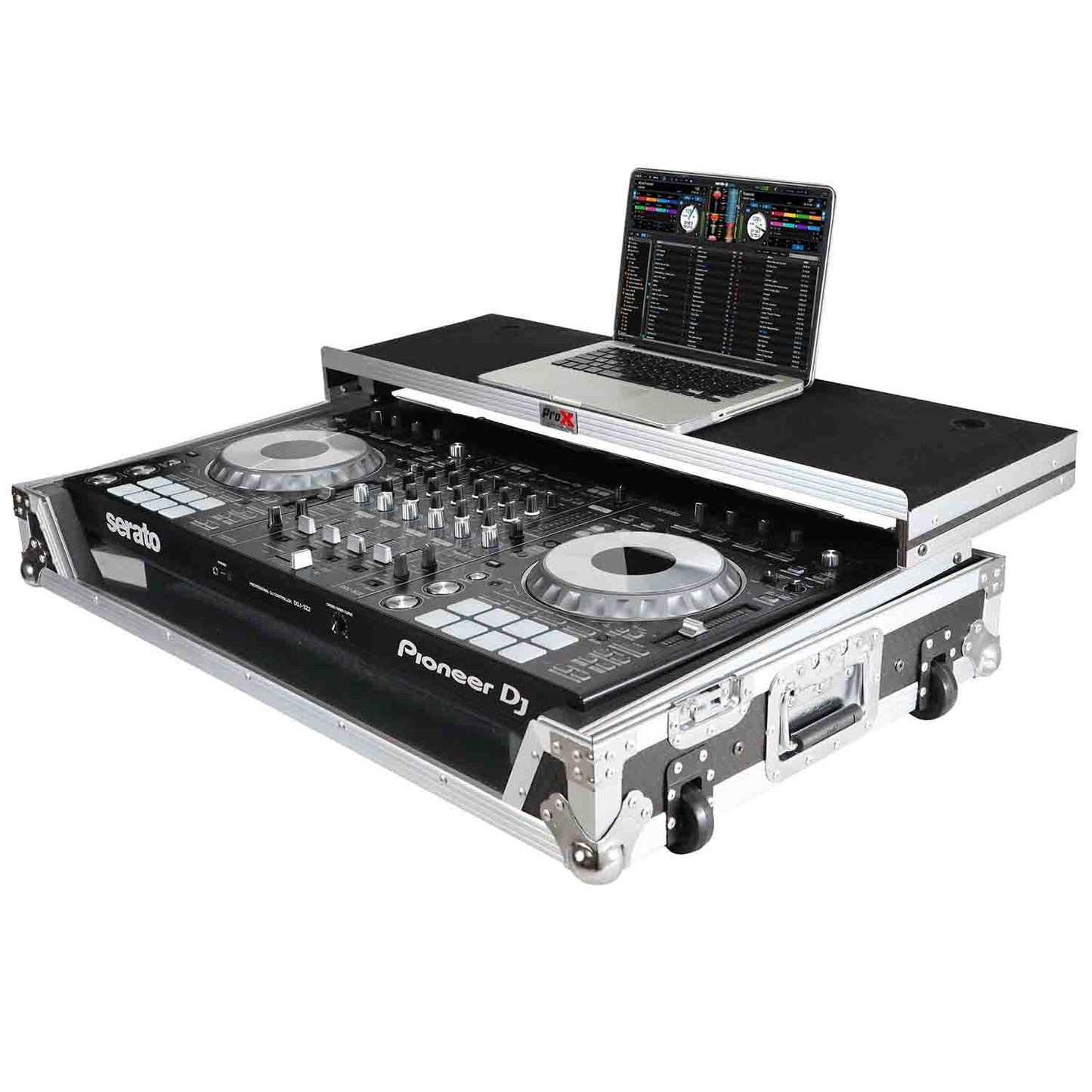 ProX XS-DDJSZWLT DJ Flight Case For Pioneer DDJ-SZ DDJ-RZ DJ Controller W-Laptop Shelf and Wheels - Hollywood DJ