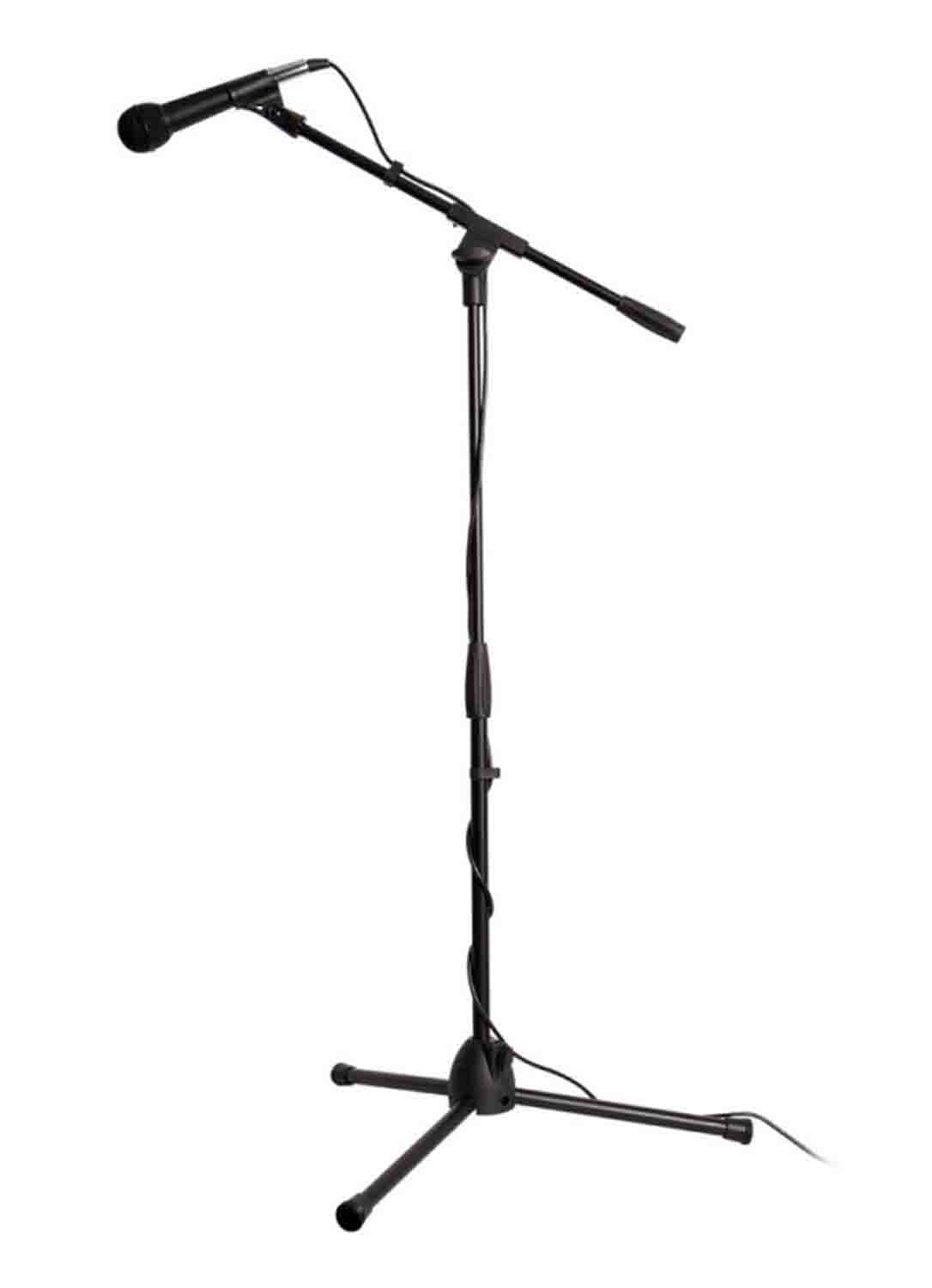 Onstage MS7515 Tripod Boom Stand and Microphone Kit for Kids - Black - Hollywood DJ