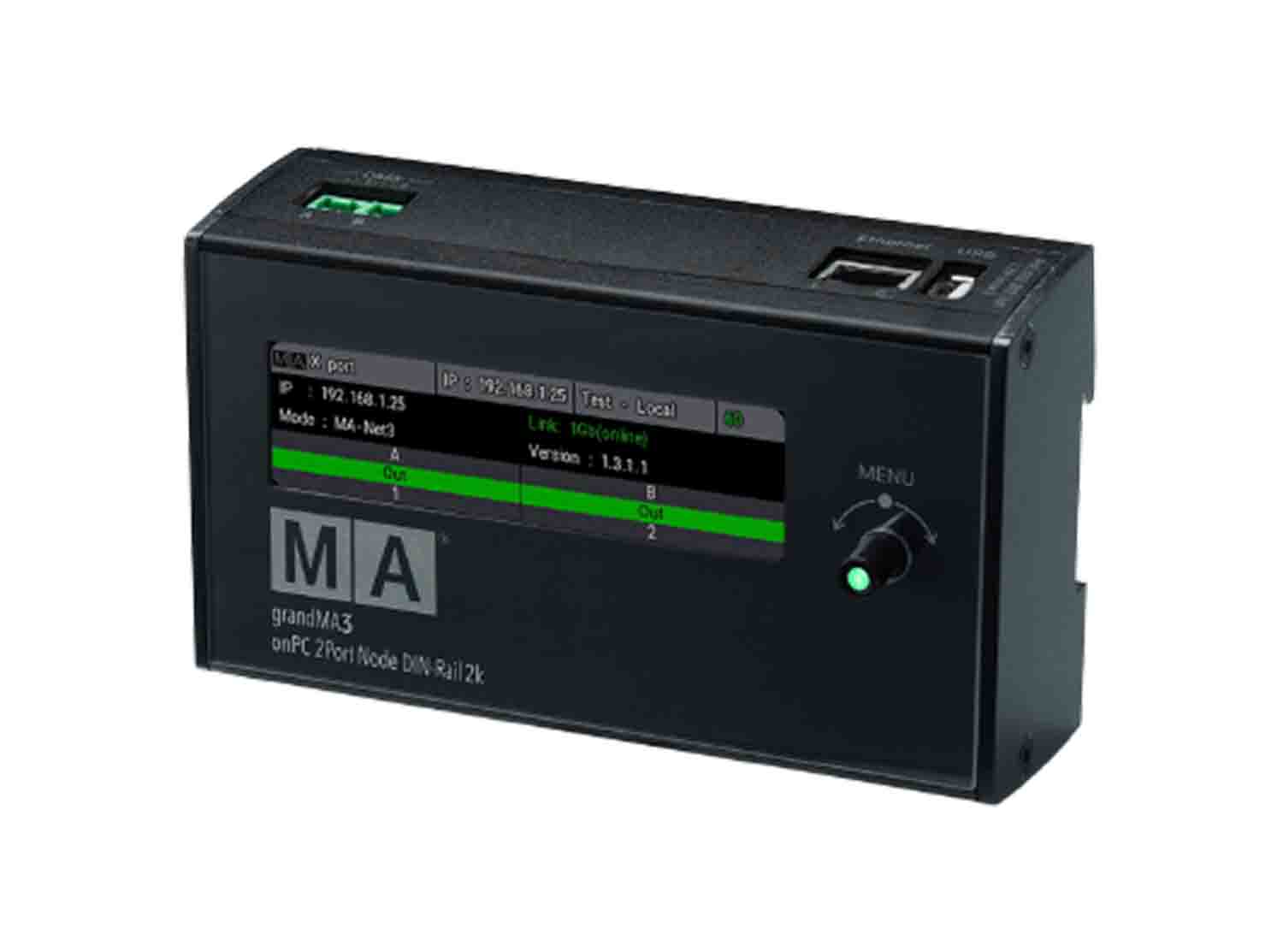 MA Lighting MA4023579 Grandma3 OnPC 2Port Node DIN-Rail 2k - Hollywood DJ