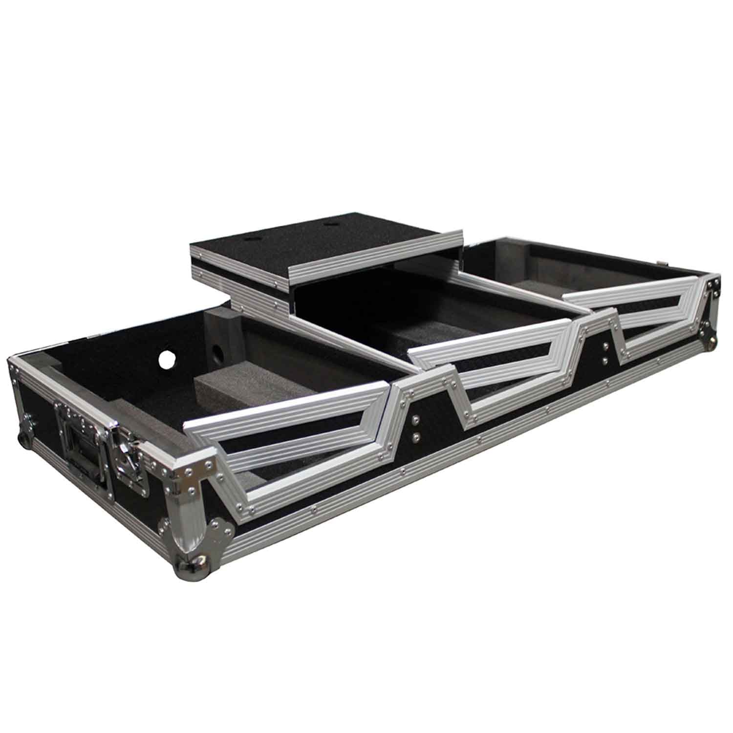 ProX XS-CDiM10WLT, Universal DJ Coffin Case for 10" Mixer & 2 (8.5-9.5") CD Players - Hollywood DJ