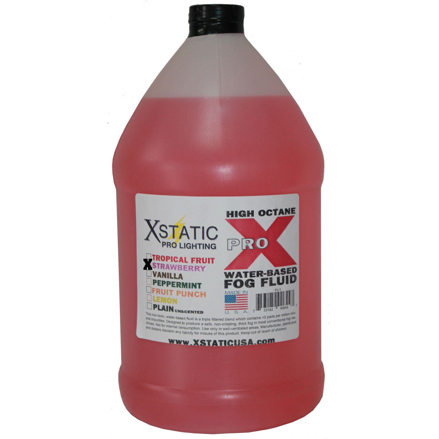 ProX FJ-1S Fog Juice Water Based - STRAWBERRY - Hollywood DJ