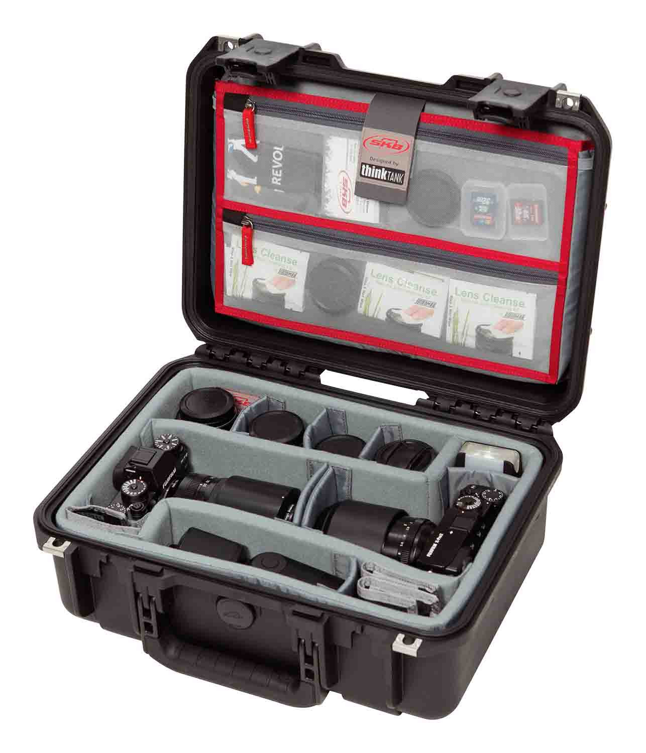 SKB Cases 3i-1510-6DL iSeries 1510-6 Case with Think Tank Photo Dividers and Lid Organizer - Black - Hollywood DJ
