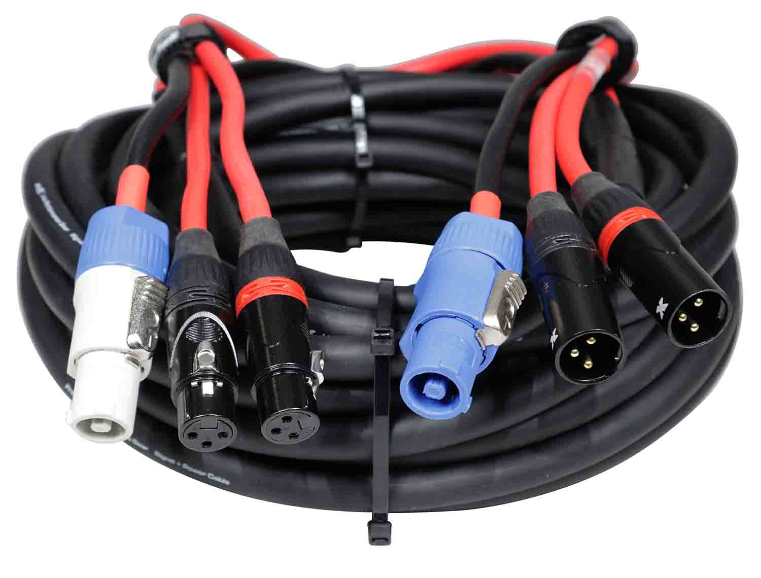 ProX XCPWC14DXLR50, 50FT Jumper Power Connection with Dual XLR-F And XLR-M - Hollywood DJ