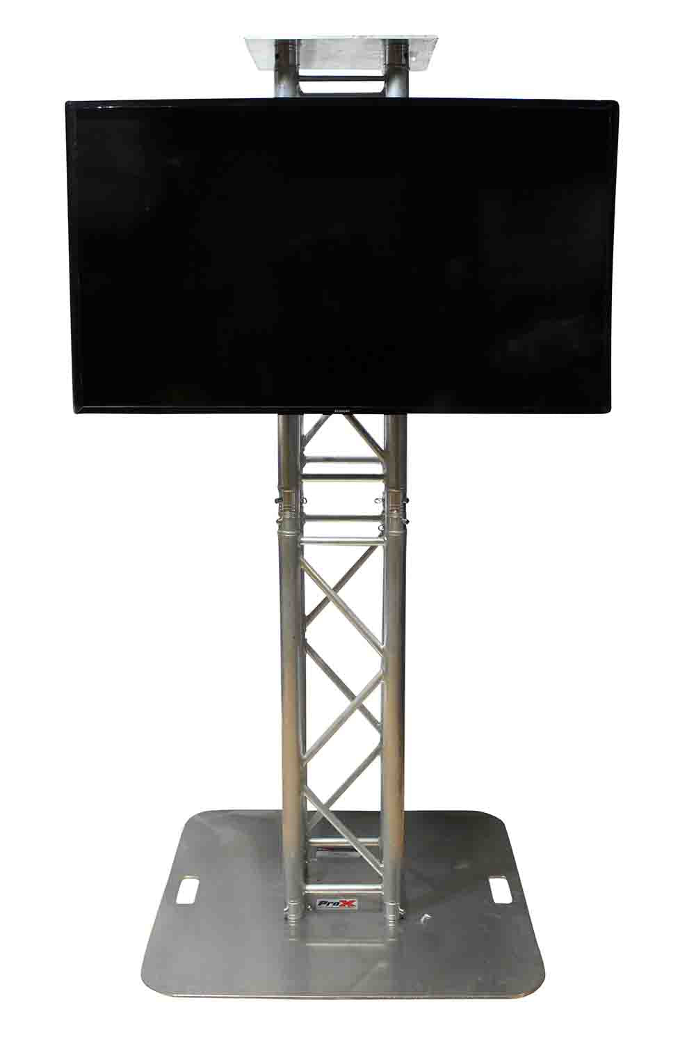 ProX XT-MEDIAMOUNT Universal 32" to 80" TV Bracket Vesa Mount for F34 F32 and 12 Inch Bolt Truss Clamp or Speaker Stands - Hollywood DJ