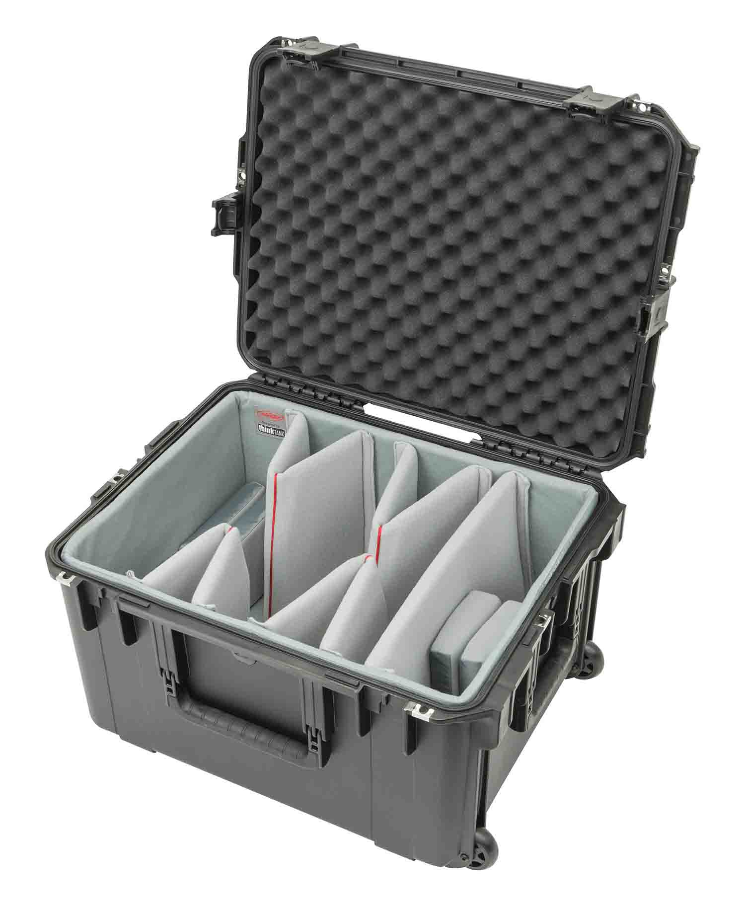SKB Cases 3i-2217-12DT iSeries 2217-12 Case with Think Tank Video Dividers and Lid Foam - Black - Hollywood DJ