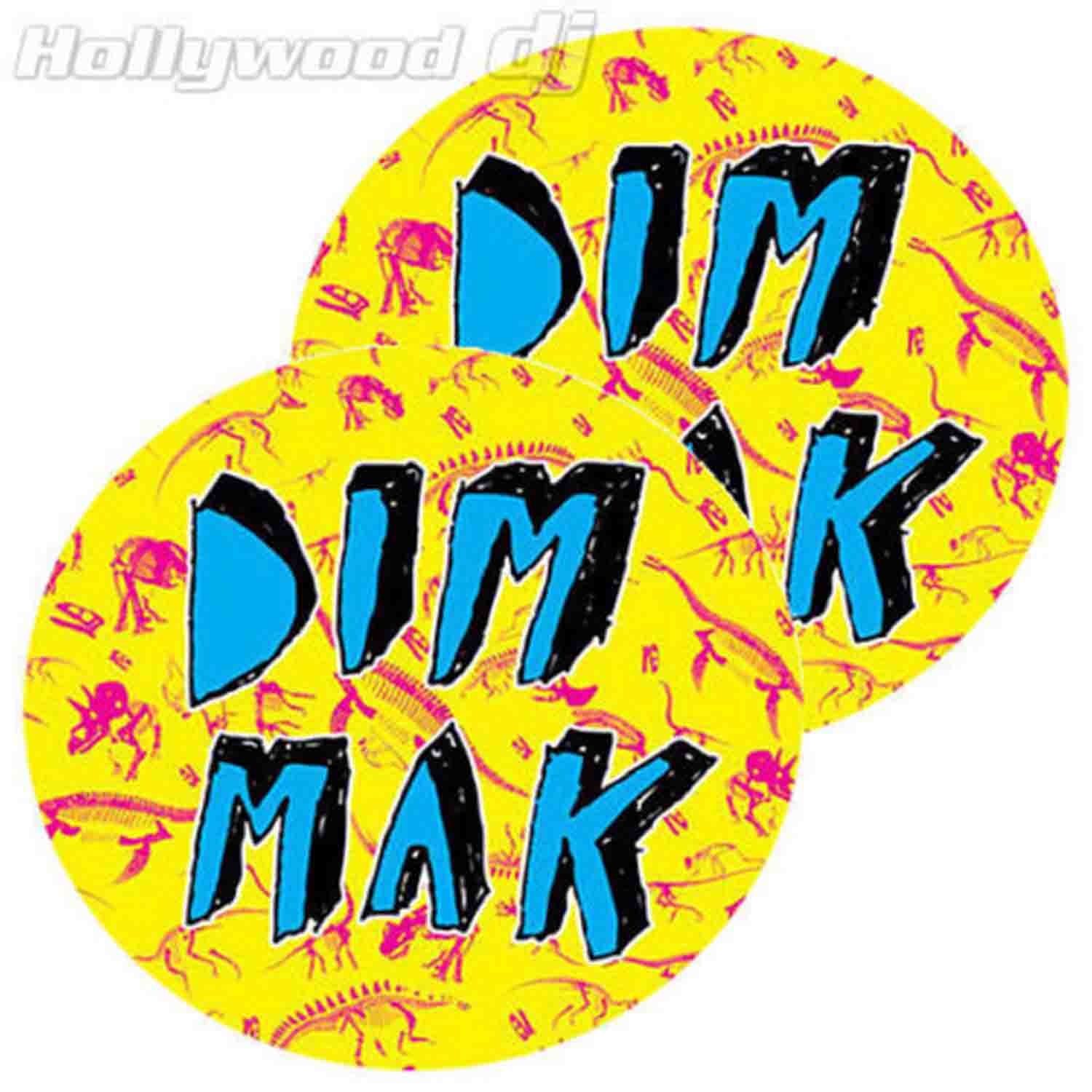 Sicmats DJ Turntable Slipmats 'DIM MAK COLOR' Slip Mat Sic Mats Steve Aoki - Pair - Hollywood DJ