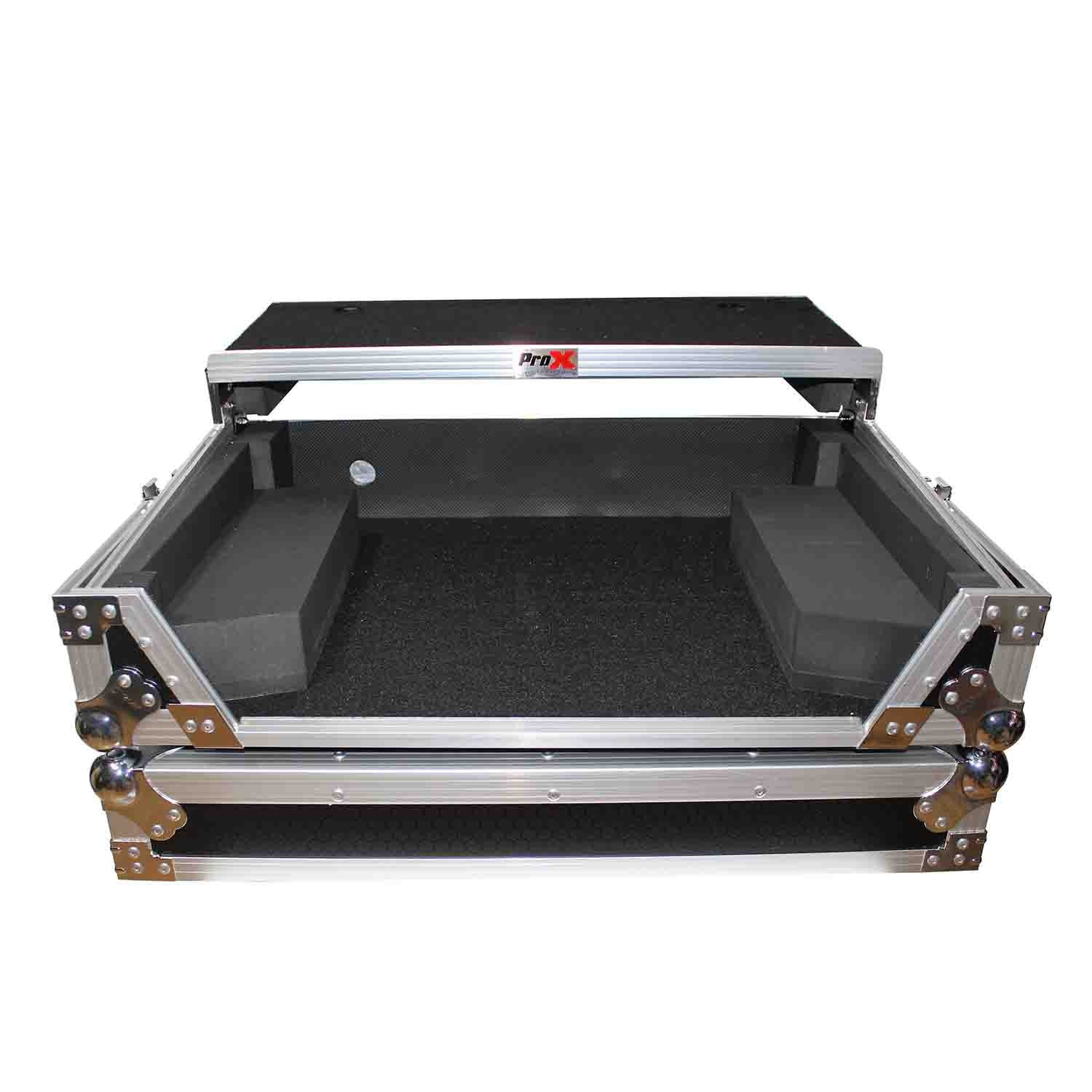 ProX XS-NS6IILT DJ Flight Case For Numark NS6II DJ Controller With Sliding Laptop Shelf - Hollywood DJ
