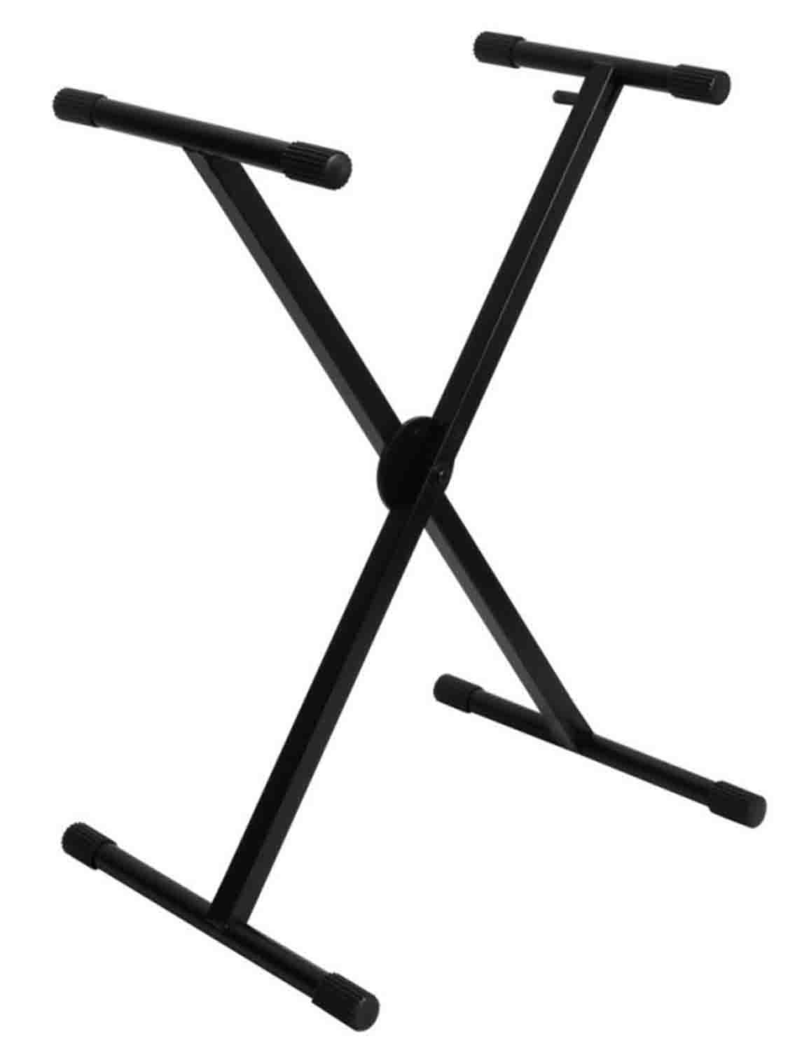 On Stage KS7290 ERGO-LOK Single-X Keyboard Stand with Welded Construction - Hollywood DJ