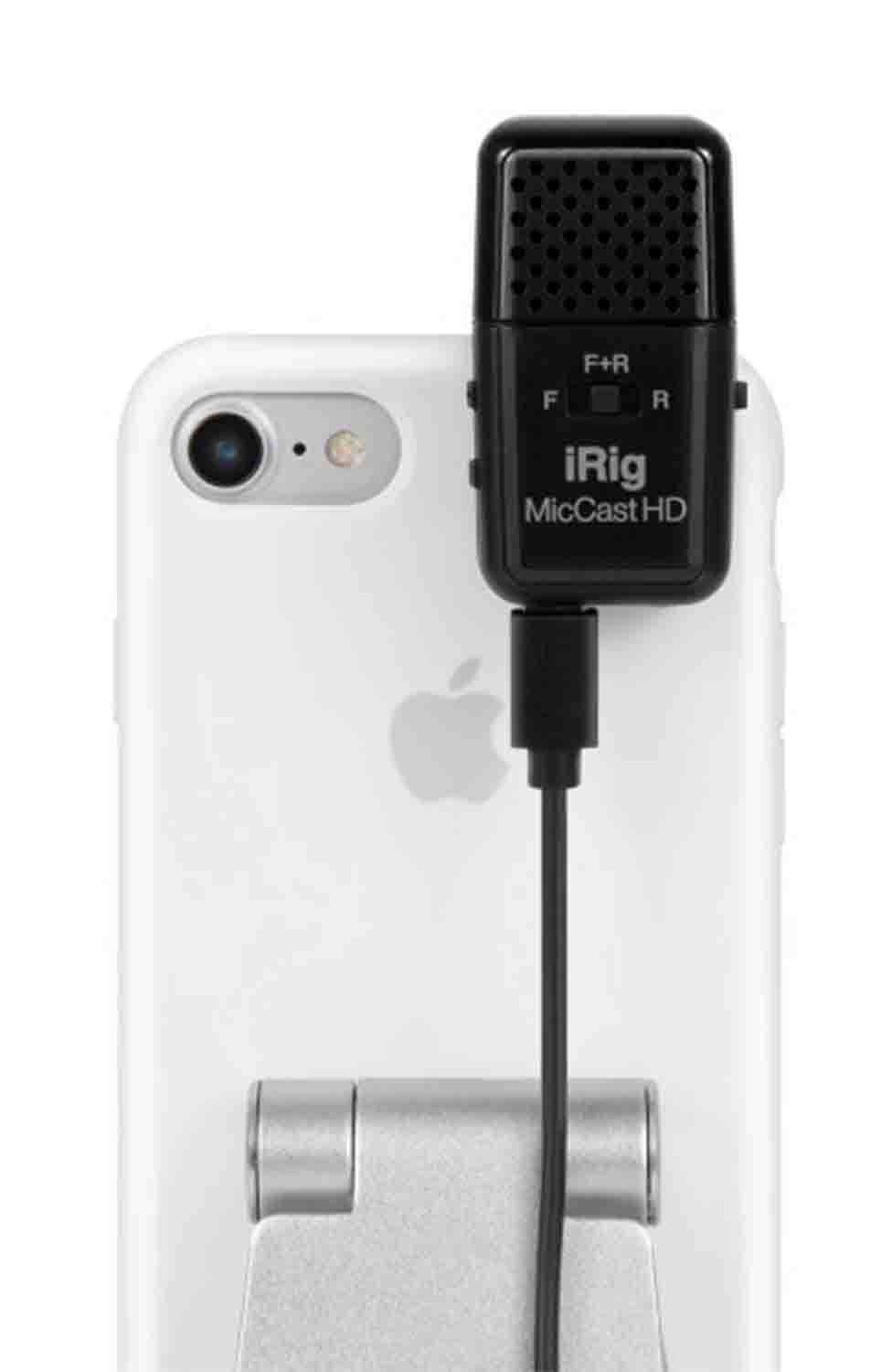 IK Multimedia iRig Mic Cast HD Podcasting Dual-Sided Digital Voice Microphone - Hollywood DJ