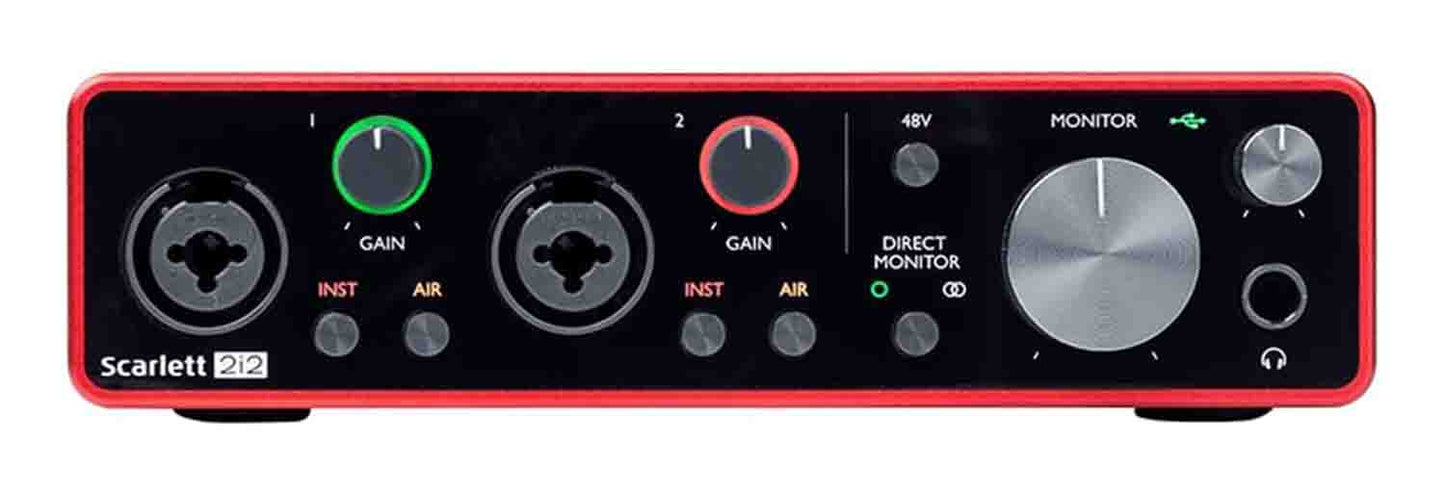 Focusrite Scarlett 2i2 3rd Gen 2x2 USB Audio Interface - Hollywood DJ