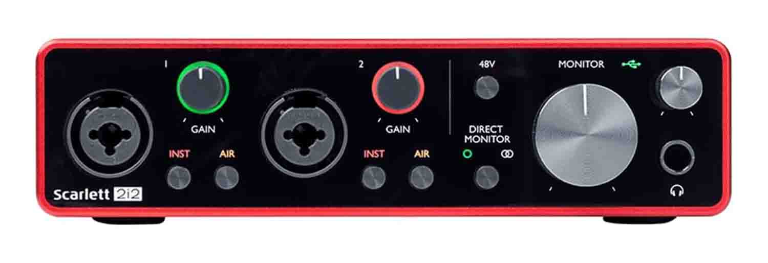 Focusrite Scarlett 2i2 3rd Gen 2x2 USB Audio Interface - Hollywood DJ